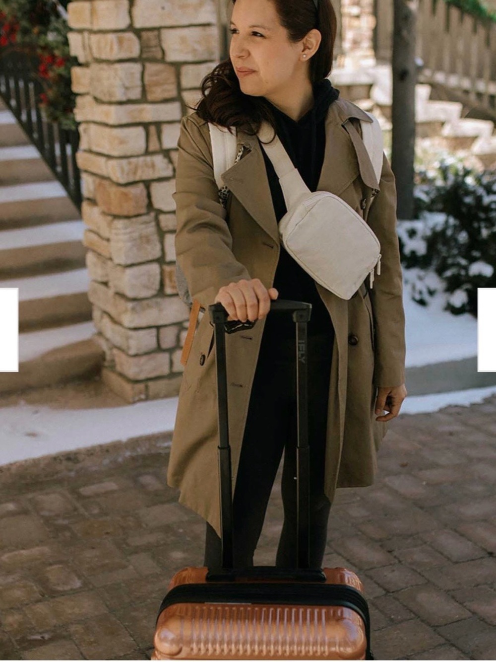 Parker White Mini Crossbody Sling Bag
